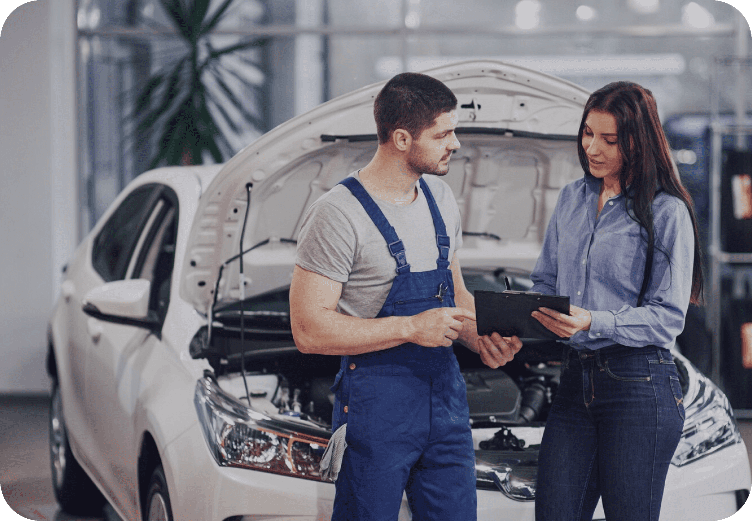 aute repair workshop business, auto repairwork finalizing agreement with customer
